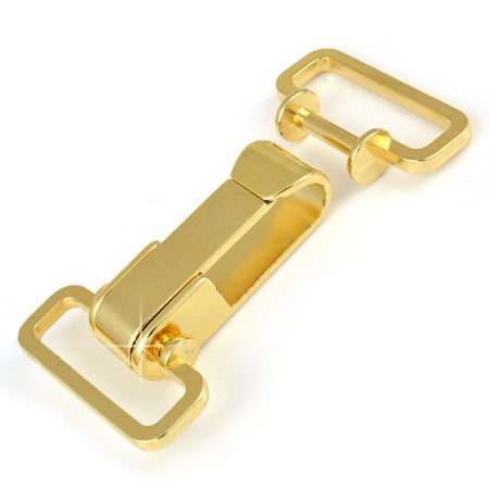 Hook Buckle cu 2 Rings, Size 25 mm, Color Shiny Gold, SKU 426/RAC25-ORL