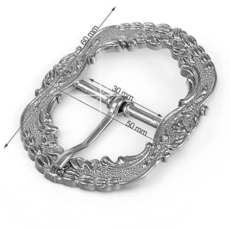 Buckle 30 mm, Color Shiny Grey, SKU FZ66/30-CF