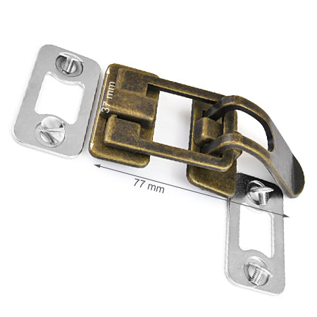 Bag Closure with Screws, Color Old Brass, SKU 405AB-OANZ