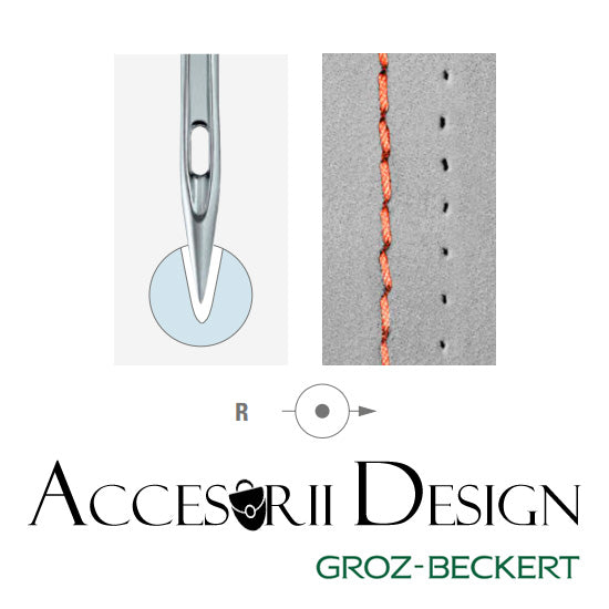 Set 10 Pcs. Needles for Industrial Sewing Machine, DPX17 R 110, Groz Beckert