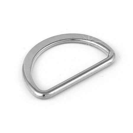 5 Pcs. D Ring, Size 25 mm, Color Shiny Nickel, SKU FZ27/25-NKL