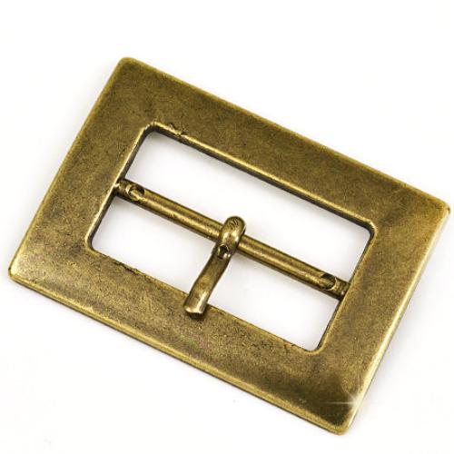 2 Pcs. Belt Buckle, Size 50 mm, Color Old Brass, SKU FZ44/50A-OANZ