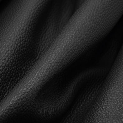 ROLL | Pebbled Leather, Black, Soft, 1.5 mm Thick