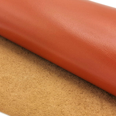 25x35 cm Smooth Leather Brick Brown, Medium-Soft, Thickness 1.5 mm