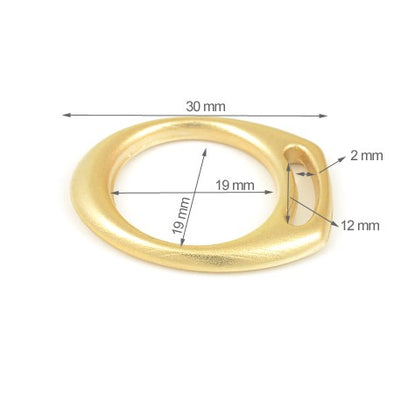 Inel 1.9 cm Culoare Auriu Opaco  