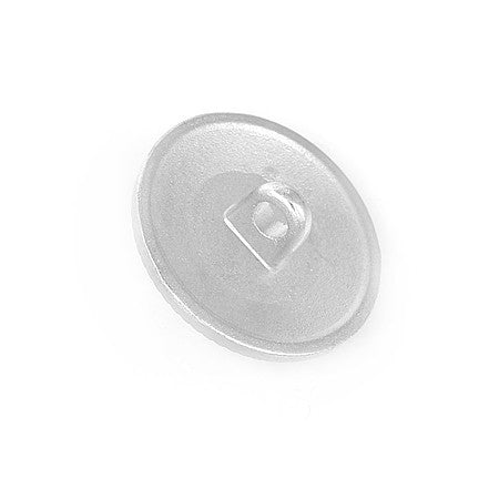 10 Pcs. Sew-in Pin Metal Button Size 28L (18 mm), Color Nikel Matte Free, SKU C668/28-NOF