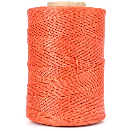 Ata Cerata 1 mm pentru Cusut Piele  Con 500 m  Oranj Inchis 323