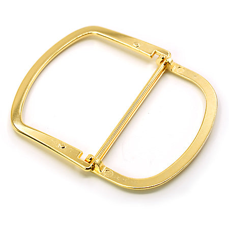 2 Pcs. D Buckle Without Tongue, for Belt, 40 mm, Shiny Gold, SKU 428AB/40-ORL