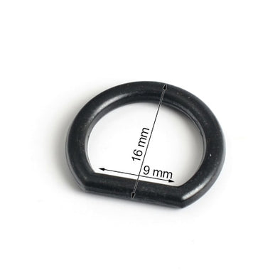 10 Pcs. D Ring, Size 9 mm, Color Black Copper, SKU ANELLOZ-RNFZ