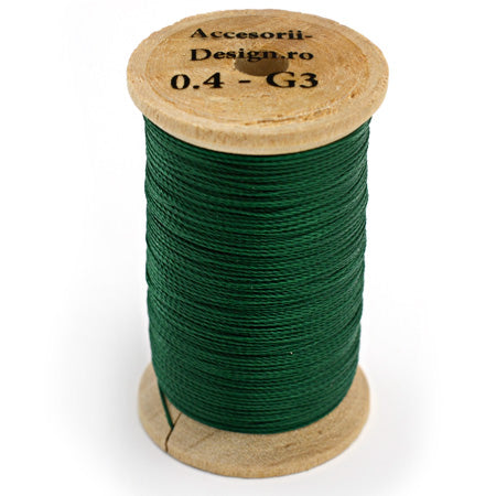 Handsewing Thread 0.4 mm, 80 m, Green G3