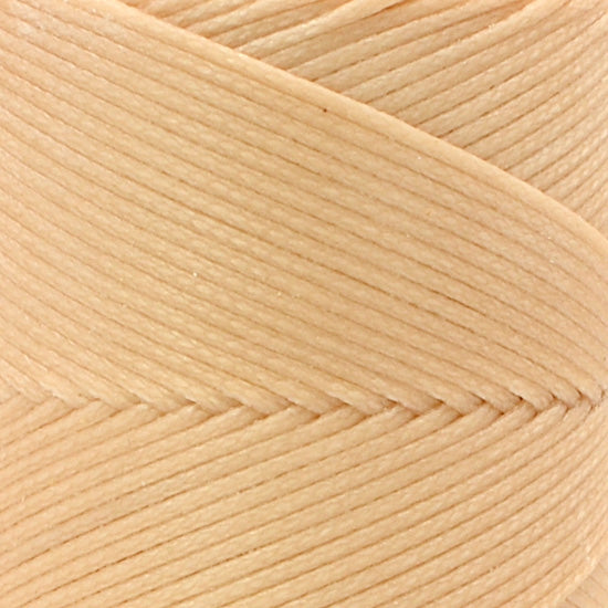 100 m Waxed Thread 1 mm for Sewing Leather, Cream 18
