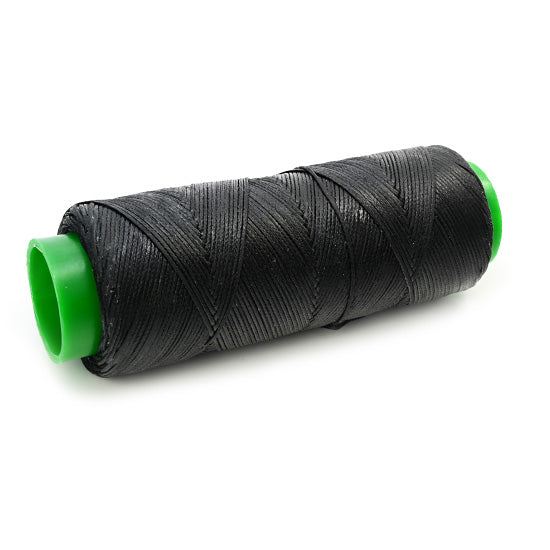 100 m Waxed Thread 1 mm for Sewing Leather, Black 10