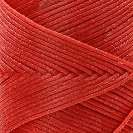 100 m Waxed Thread 1 mm for Sewing Leather, Red 21