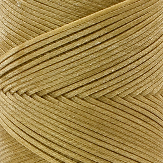 100 m Waxed Thread 1 mm for Sewing Leather, Dark Cream 19