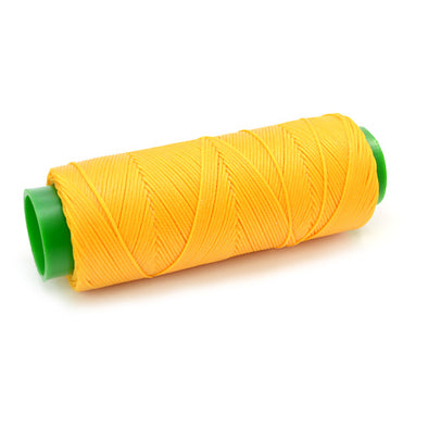 100 m Waxed Thread 1 mm for Sewing Leather, Yellow 22