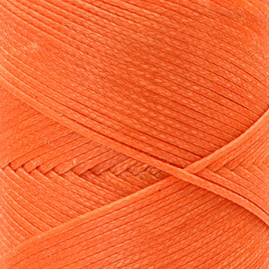 100 m Waxed Thread 1 mm for Sewing Leather, Orange 23