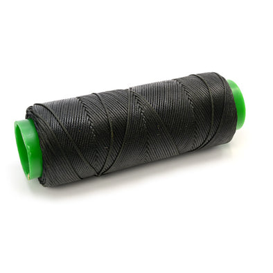 100 m Waxed Thread 1 mm for Sewing Leather, Dark Green 24