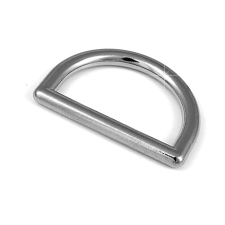 5 Pcs. D Ring, Size 20, Color Shiny Grey, SKU FZ28/20-CF