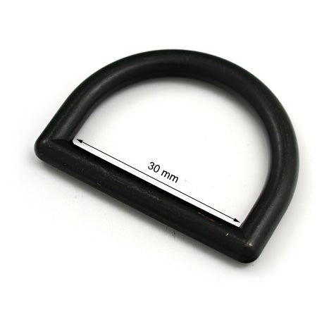 4 Pcs. D Ring, Size 30 mm, Color Black Copper, FZ28/30SA-RNFZ