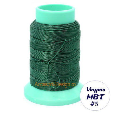 Vinymo MBT #5 Green 113, Handsewing Thread 0.5 mm, 100 m