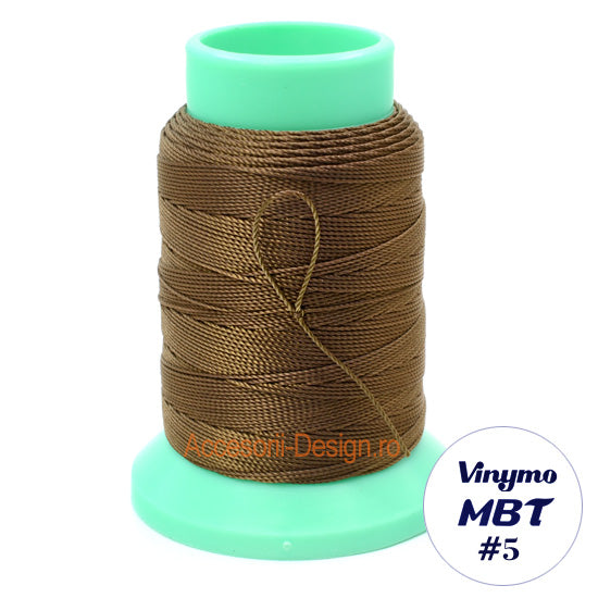 Vinymo MBT #5 Brown 123, Handsewing Thread 0.5 mm, 100 m