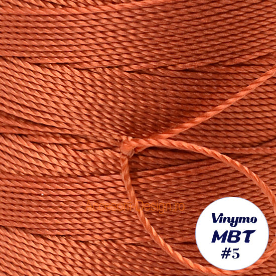 Vinymo MBT #5 Rust Brown 124, Handsewing Thread 0.5 mm, 100 m