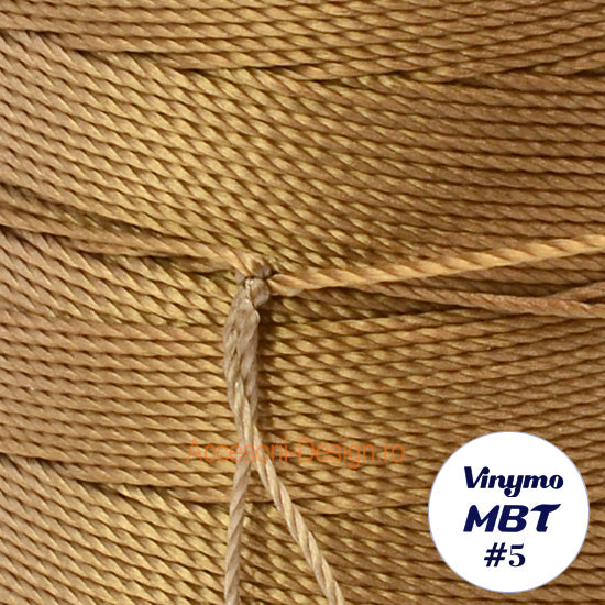 Vinymo MBT #5 Light Brown 156, Handsewing Thread 0.5 mm, 100 m