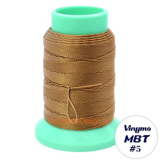 Vinymo MBT #5 Light Brown 156, Handsewing Thread 0.5 mm, 100 m