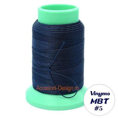 Vinymo MBT #5 Dark Blue 18, Handsewing Thread 0.5 mm, 100 m