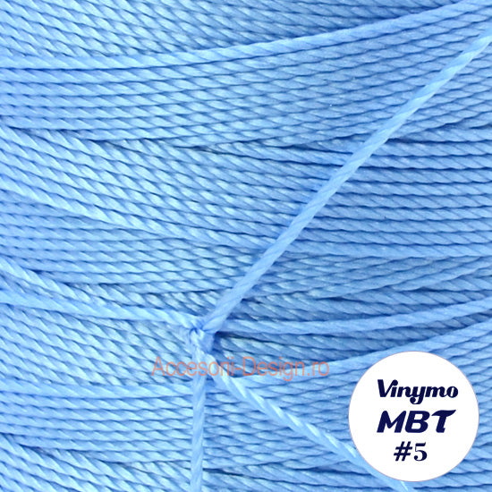 Vinymo MBT #5 Light Blue 25, Handsewing Thread 0.5 mm, 100 m