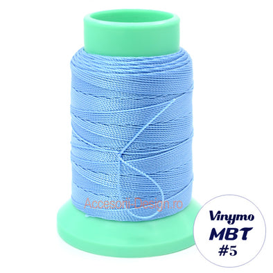 Vinymo MBT #5 Light Blue 25, Handsewing Thread 0.5 mm, 100 m