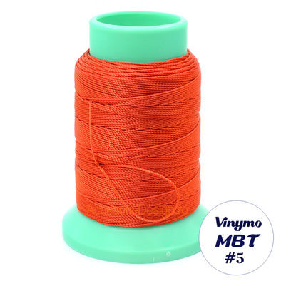 Vinymo MBT #5 Red-Orange 2, Handsewing Thread 0.5 mm, 100 m
