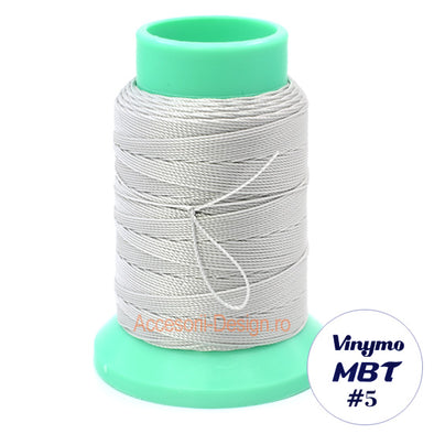 Vinymo MBT #5 Light Grey 39, Handsewing Thread 0.5 mm, 100 m