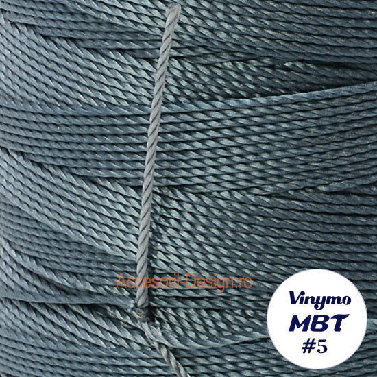 Vinymo MBT #5 Grey 42, Handsewing Thread 0.5 mm, 100 m