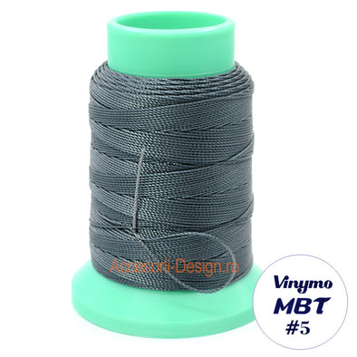 Vinymo MBT #5 Grey 42, Handsewing Thread 0.5 mm, 100 m