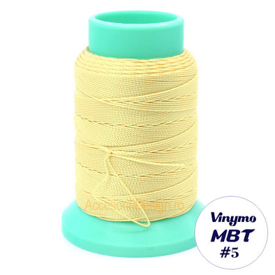 Vinymo MBT #5 Light Yellow 4, Handsewing Thread 0.5 mm, 100 m