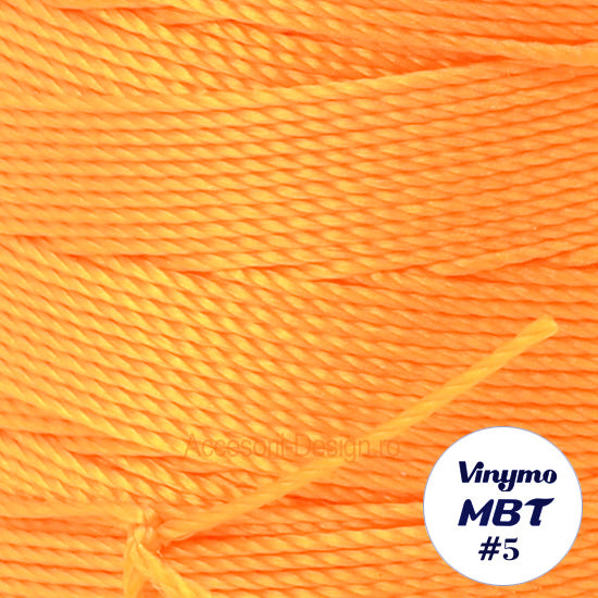 Vinymo MBT #5 Orange 7, Handsewing Thread 0.5 mm, 100 m