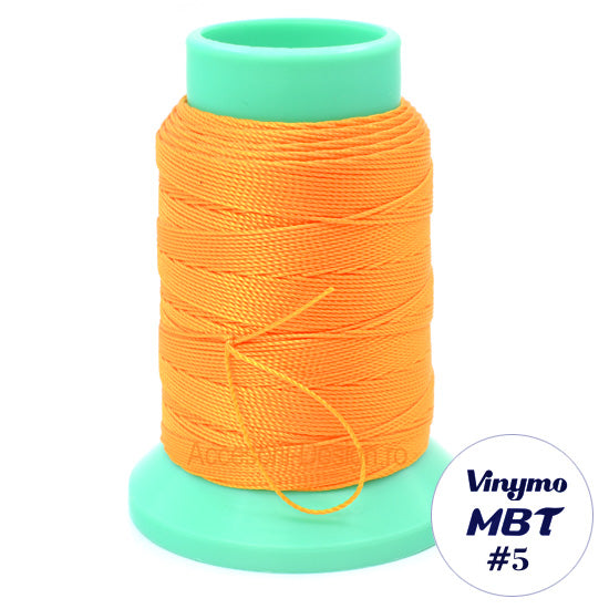 Vinymo MBT #5 Orange 7, Handsewing Thread 0.5 mm, 100 m