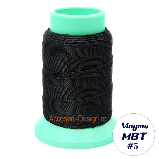 Vinymo MBT #5 Black, Handsewing Thread 0.5 mm, 100 m