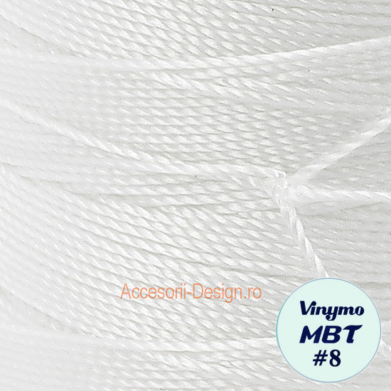 Vinymo MBT #5 White 100, Handsewing Thread 0.5 mm, 100 m