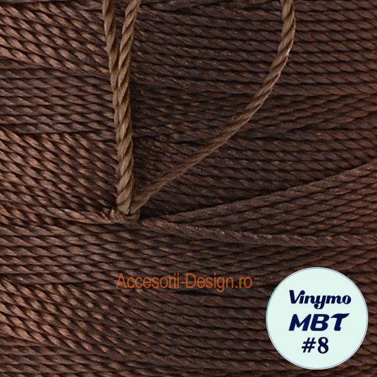 Vinymo MBT #5 Dark Brown 125, Handsewing Thread 0.5 mm, 100 m