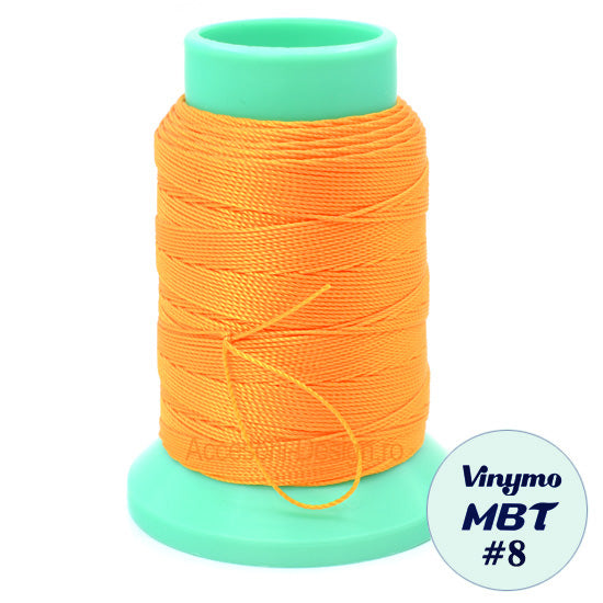 Vinymo MBT #8 Orange 7, Handsewing Thread 0.3 mm, 100 m