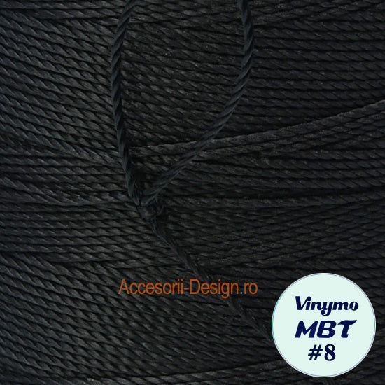 Vinymo MBT #8 Black, Handsewing Thread 0.3 mm, 100 m