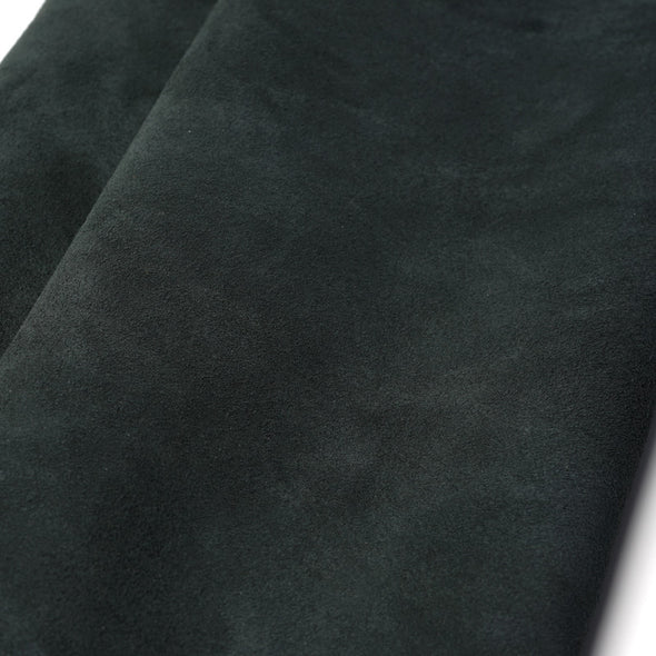 Leather Suede Panel Black, Soft, 1.2 mm, over 1.2 sqm