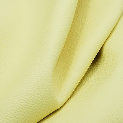 25x35 cm Leather Panel, Yellow, Soft, 1.5 mm