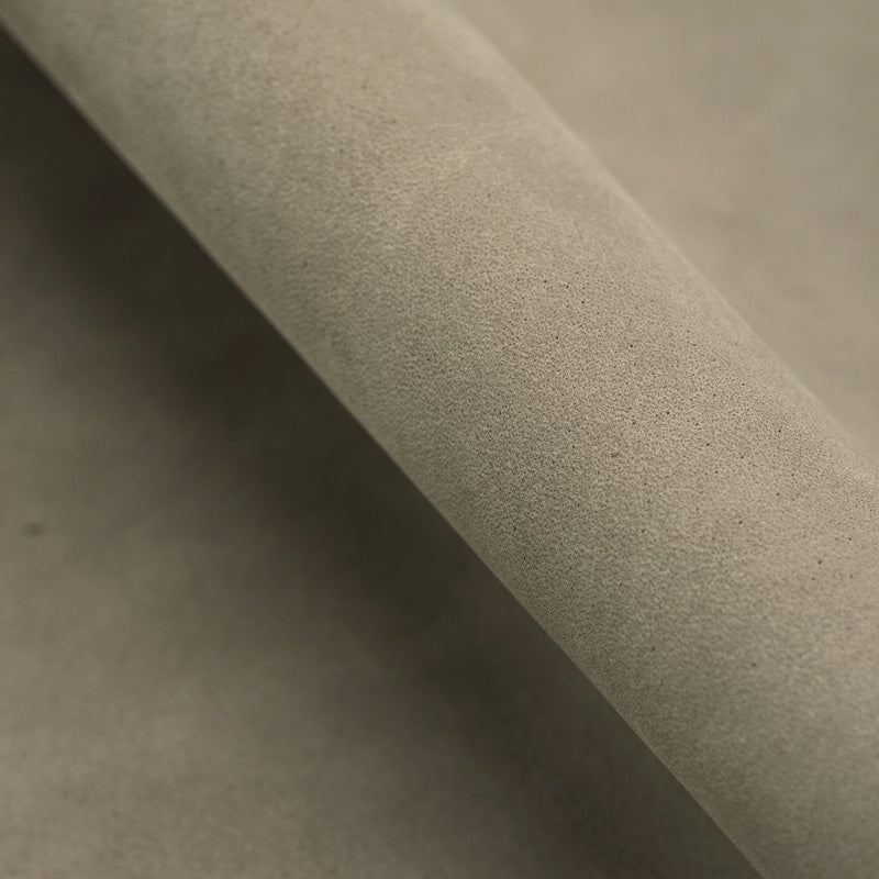 25x35 cm Suede Leather Panel, Dark Beige, Soft, 1.2 mm