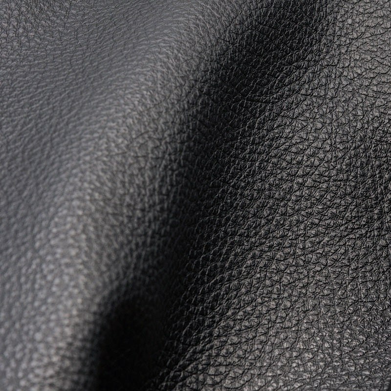 ROLL | Soft Black Leather, Large Pebbled, 2 mm Thick