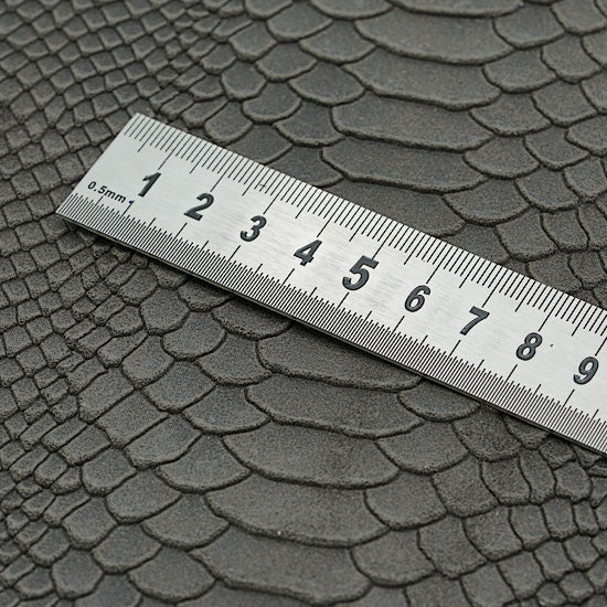 25x35 cm Suede Exotic Print Dark Grey, Rigid, 1.5 mm