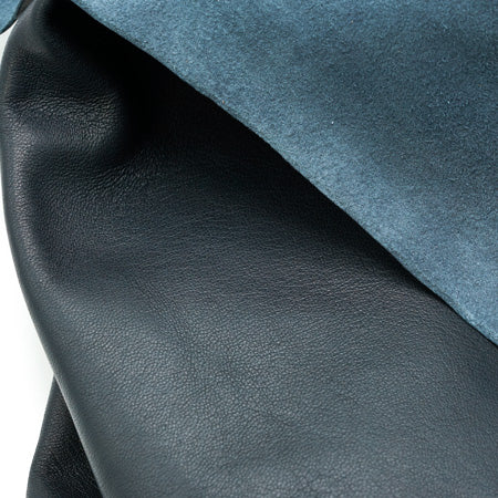 ROLL | Leather Dark Blue Clothing / Leather Goods / Footwear, Soft, Thickness 1 mm, 0.60-0.70 sqm