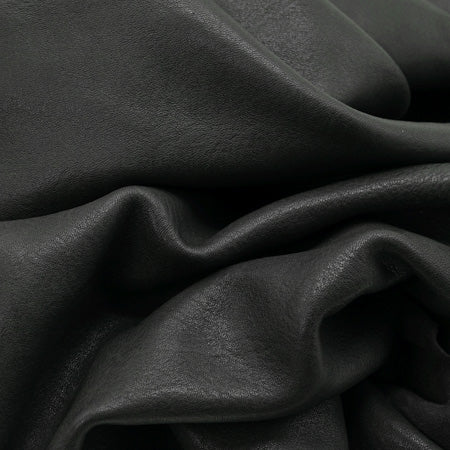 ROLL | Leather Black Clothing / Leather Goods / Footwear, Soft, Thickness 1 mm, 0.59-0.70 sqm